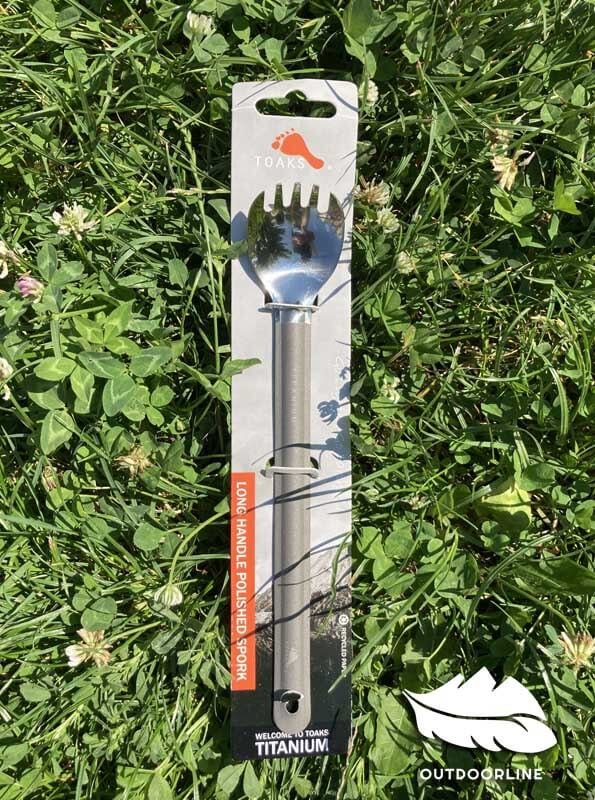 TOAKS Titanium Long Handle Spork with Polished Bowl (SLV-14) - Image 6